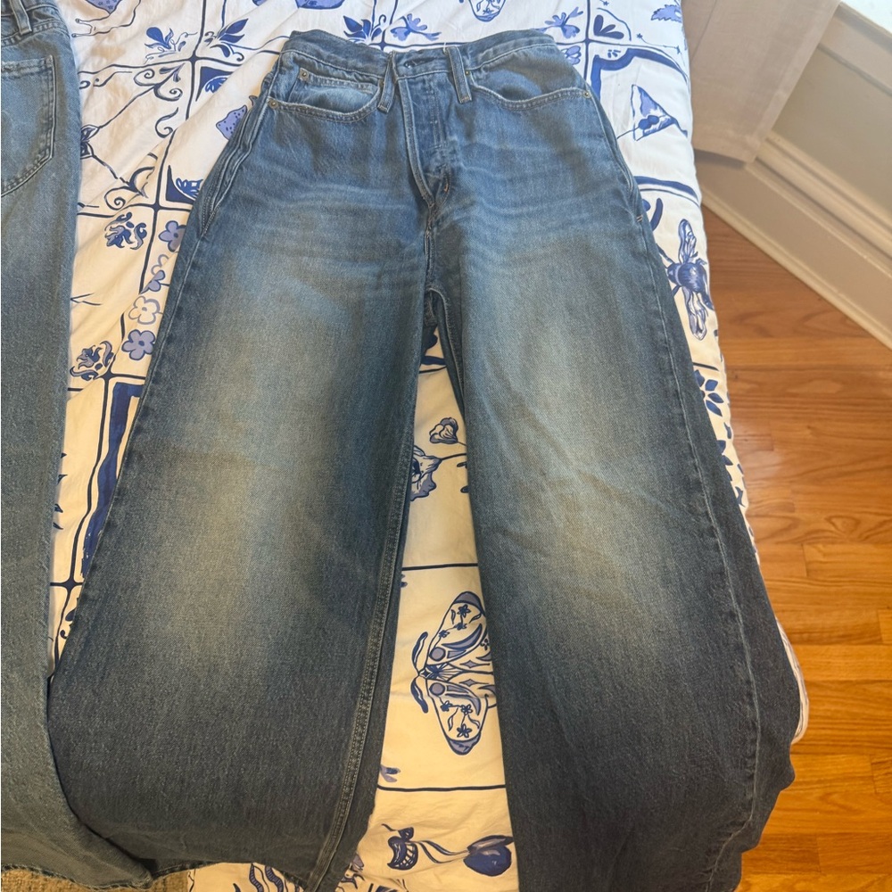 Frame Denim Blue Flare Jeans